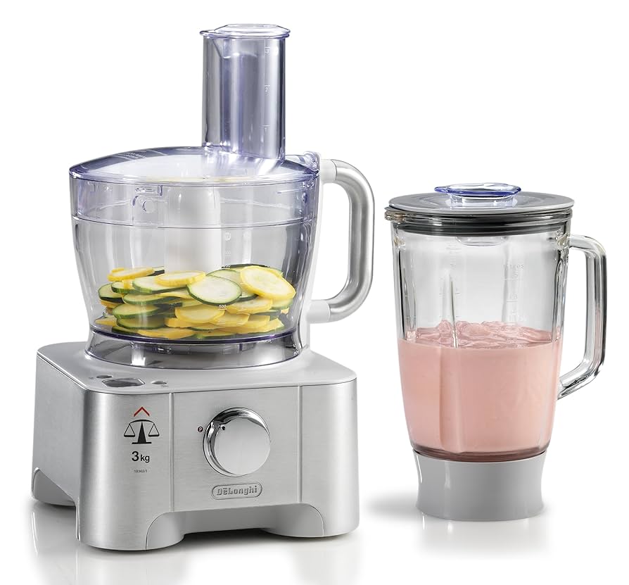 DeLonghi DFP950 Die-cast 3-in-1 Food Processor,Blender